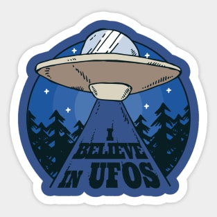 I Believe In UFOS Sticker